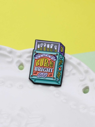 Kids Matchbox Design Brooch