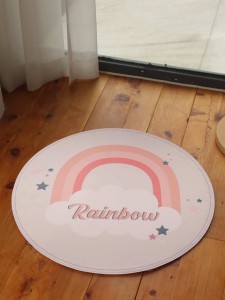 Kids Rainbow Print Carpet