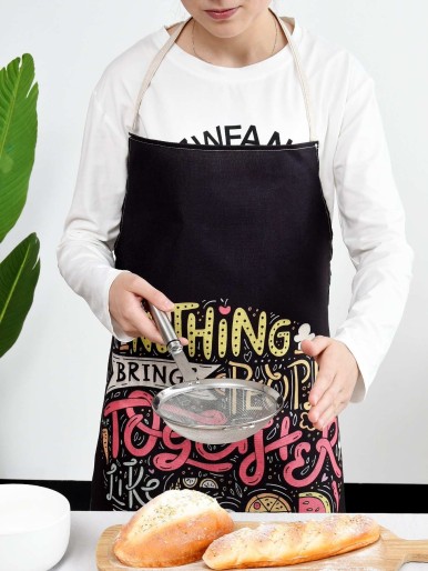 Letter Graphic Apron