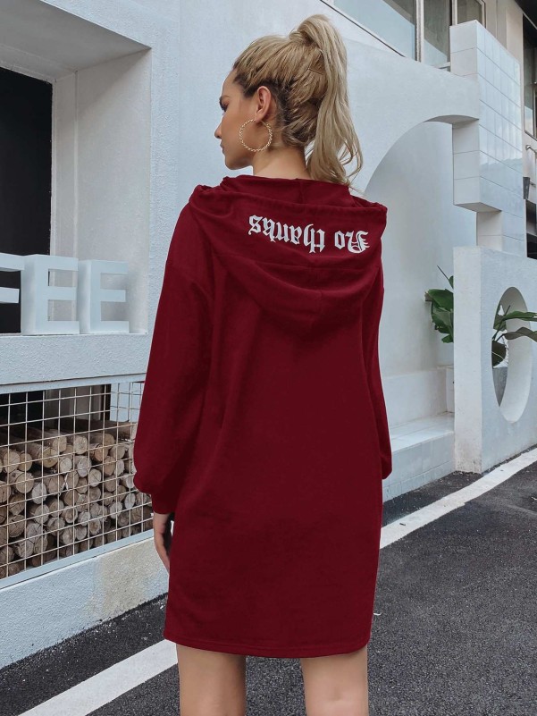 Graphic clearance hoodie dress