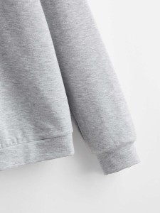 Letter Graphic Drop Shoulder Sweatshirt