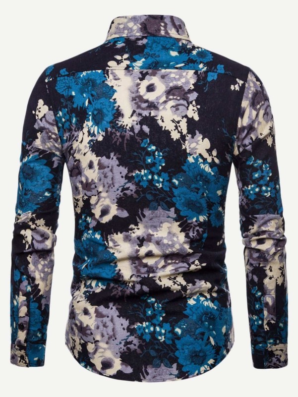 Men Allover Abstract Print Shirt