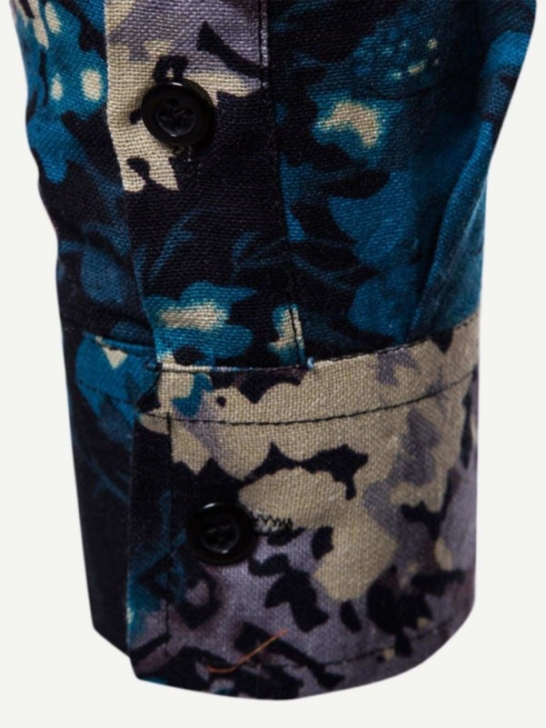 Men Allover Abstract Print Shirt