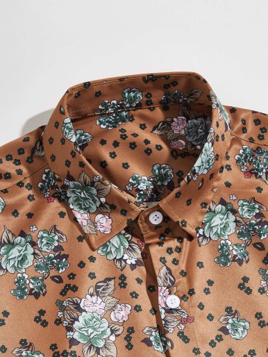 Men Allover Floral Shirt