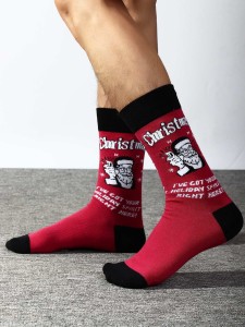 Men Christmas Pattern Socks