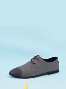 Men Lace-up Front Suede Shoes