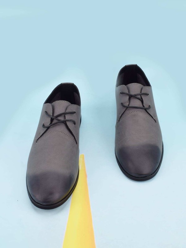 Men Lace-up Front Suede Shoes