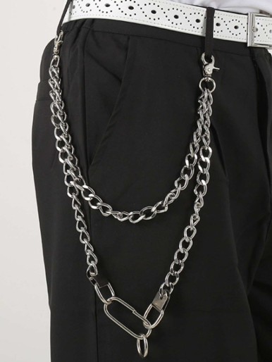 Men Layered Pant Chain