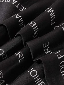 Men Slogan Graphic Scarf