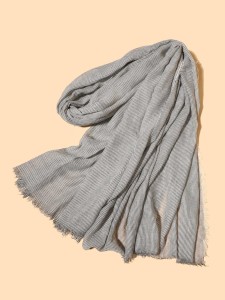 Men Striped Print Scarf