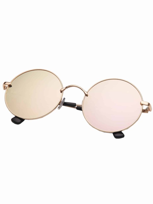 Metal Frame Round Lens Sunglasses