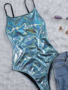 Metallic One Piece Swimsuit