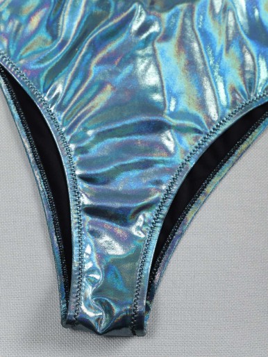 Metallic One Piece Swimsuit