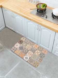 Mixed Vintage Pattern Floor Mat