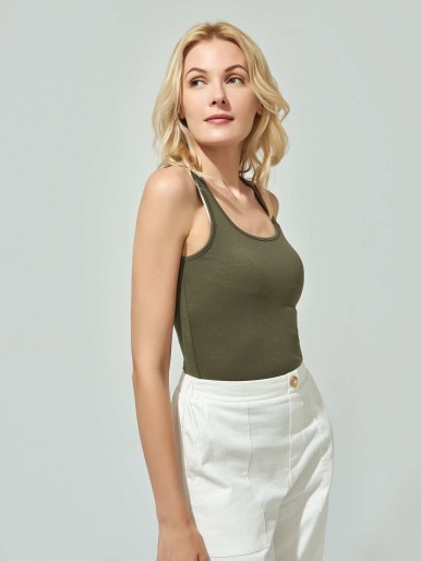 MOTF PREMIUM VISCOSE FORM FITTING SLEEVELESS TOP