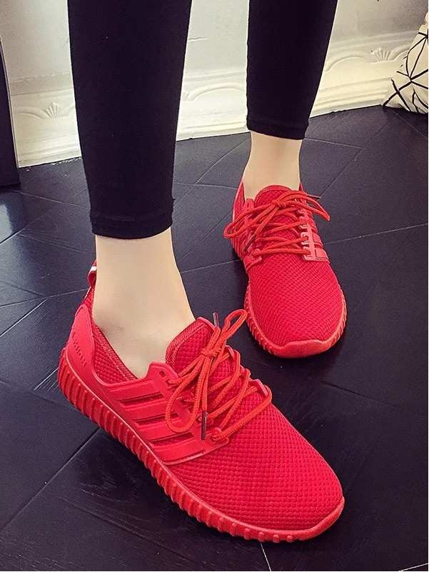 Net surface sale lace up sneakers