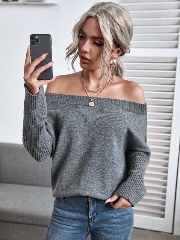 Luxe Soft Off-The-Shoulder Sweater - Soma