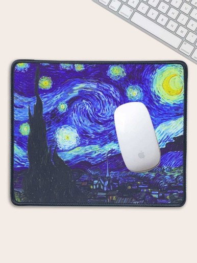 Oil Painting Pattern Mouse Pad