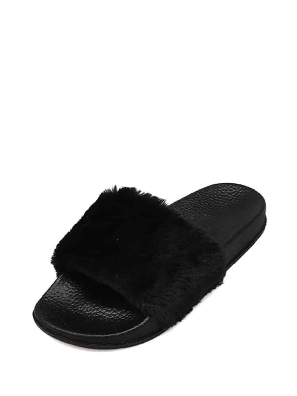 purcolt Womens Non-Slip Open Toe Fuzzy Slippers Kosovo