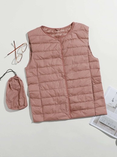 Packable Lightweight Down Vest Coat