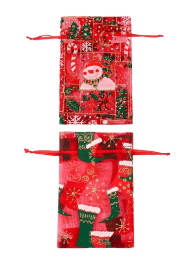 2pcs Random Christmas Pattern Candy Bag