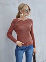 Pearls Detail Raglan Sleeve Sweater