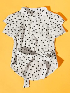 PETSIN 1pc Polka Dot Print Dog Top