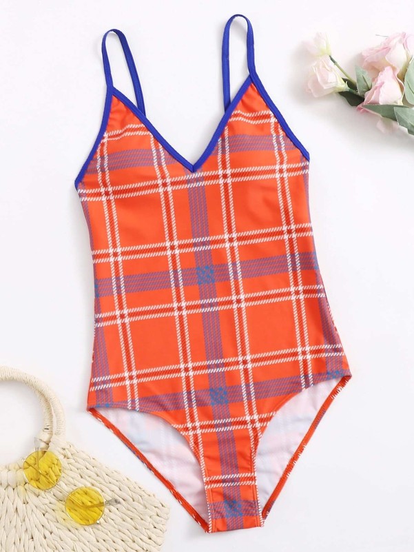 Plaid One-pieces for Women
