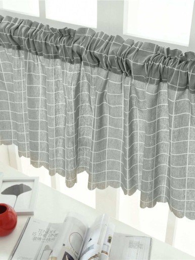 Plaid Pattern Valance