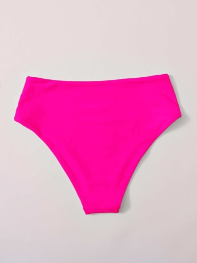 Plain High Waisted Bikini Panty