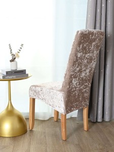 Plain Velvet Stretchy Chair Cover