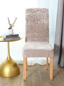 Plain Velvet Stretchy Chair Cover