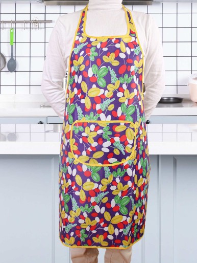 Plant Print Water Proof Apron
