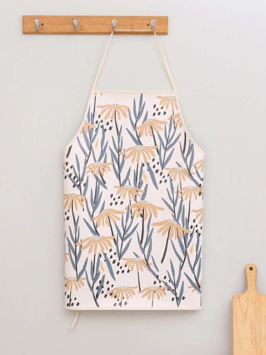 Plants Print Apron