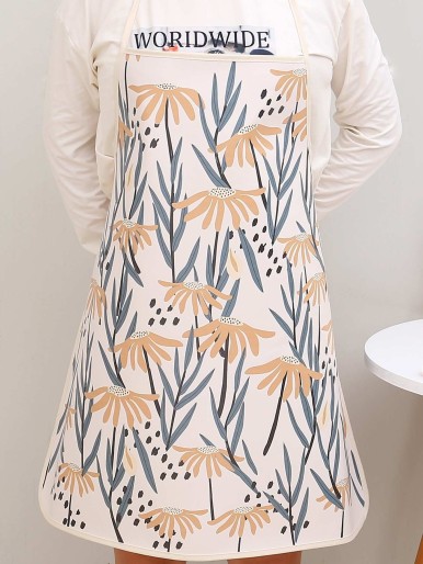 Plants Print Apron