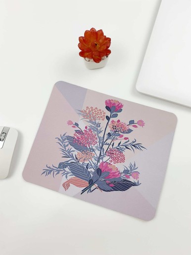 لوحة الماوس بطباعة النباتات
