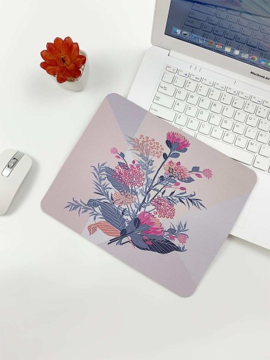 Plants Print Mouse Pad