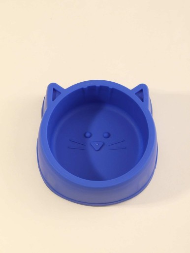 Plastic Solid Cat Bowl