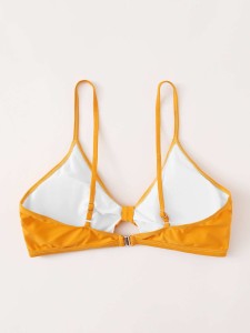 Plus Knot Front Bikini Top