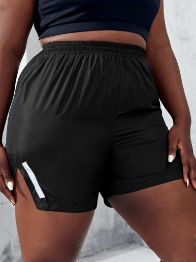 Plus Reflective Tape Sports Shorts