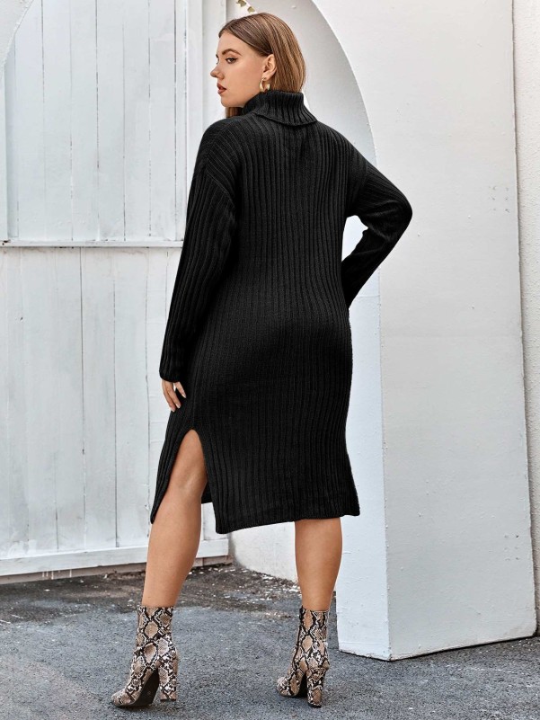 Abilene Long Sleeve Turtleneck Midi Sweater Dress – ASTR, 48% OFF
