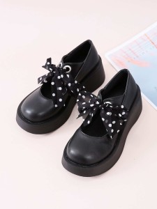 Polka Dot Bow Wedges