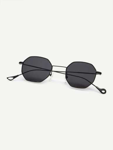 Polygon Flat Lens Sunglasses