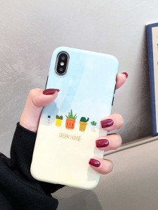 Potted Plant Print Case Compatible With iPhone