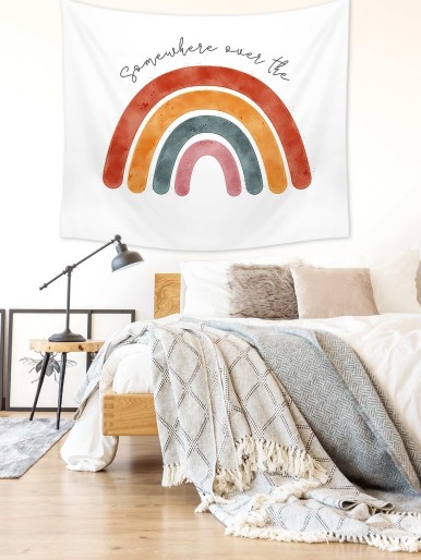 Rainbow Print Tapestry