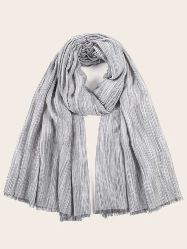 Raw Hem Scarf