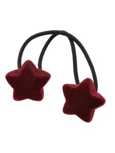 Red Wholesale Star Shape Elastic Hair Rope Band For Women