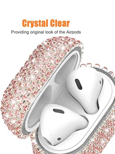 Rhinestone Decor Airpods Case