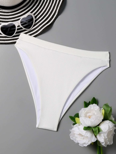 Rib High Waisted Bikini Panty