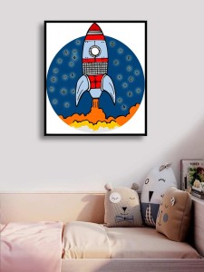 Rocket Pattern Diamond Painting Without Frame